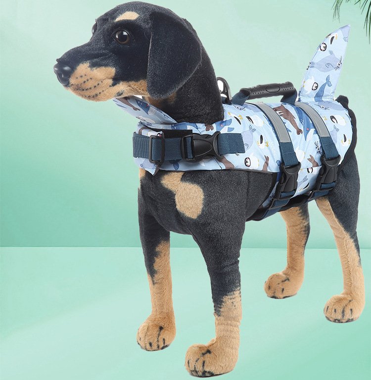 New Imitation Whale Mermaid Chest and Back Swimsuit Pet Life Jacket Reflective Buoyant Dog Swimsuit